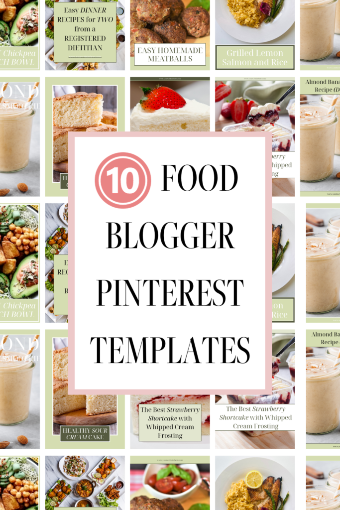 10 Food Blogger Pinterest Templates